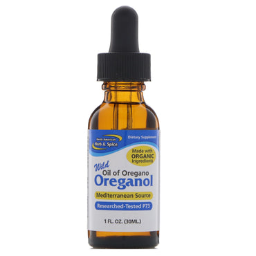 North American Herb & Spice Co., Wild Oreganol, Oil of Oregano, 1 fl oz (30 ml)