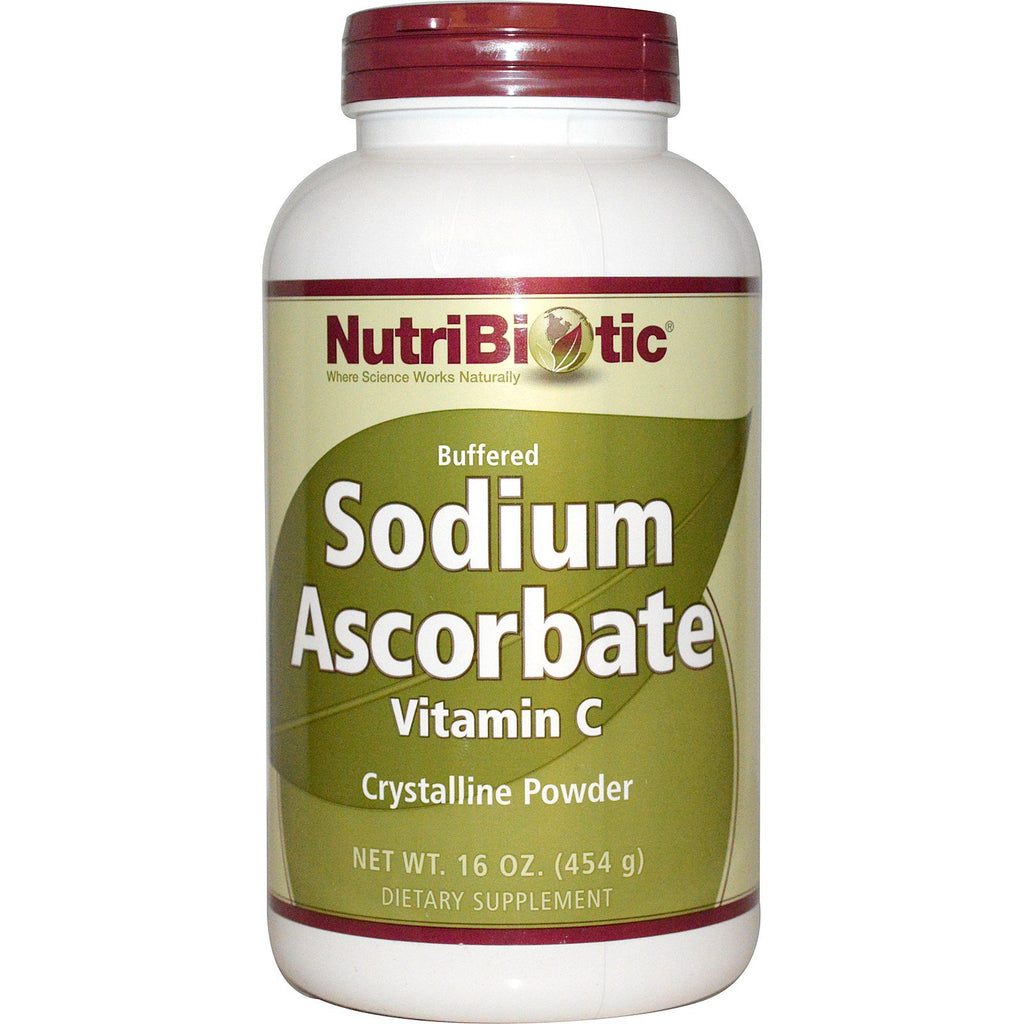 NutriBiotic, ascorbate de sodium, poudre cristalline, 16 oz (454 g)