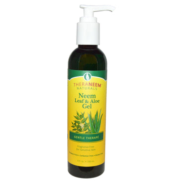 Organix South, TheraNeem Naturals, Gentle Therapé, Gel de feuilles de neem et d'aloès, sans parfum, 8 fl oz (240 ml)