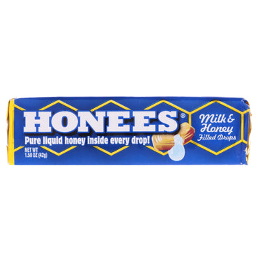 Honees, gotas rellenas de leche y miel, 1,50 oz (42 g)