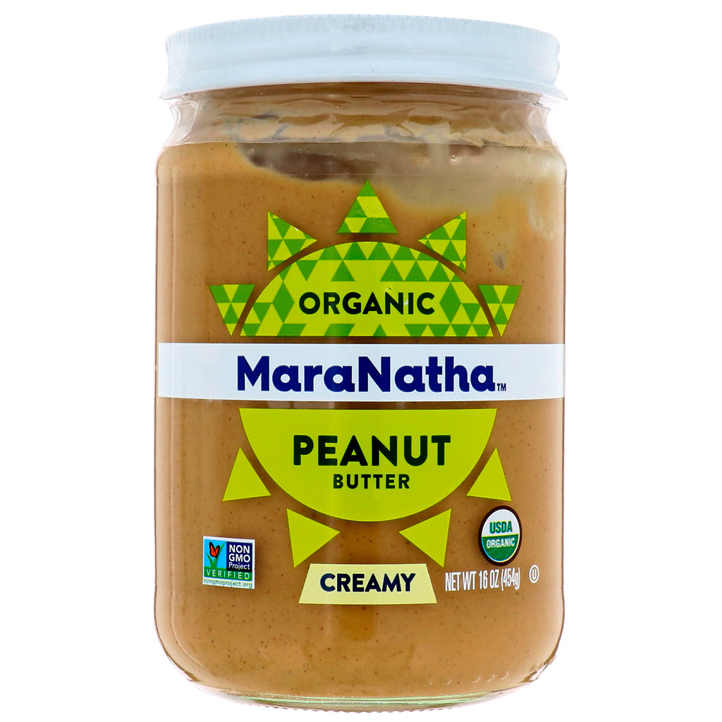 MaraNatha, 땅콩 버터, 크리미, 454g(16oz)