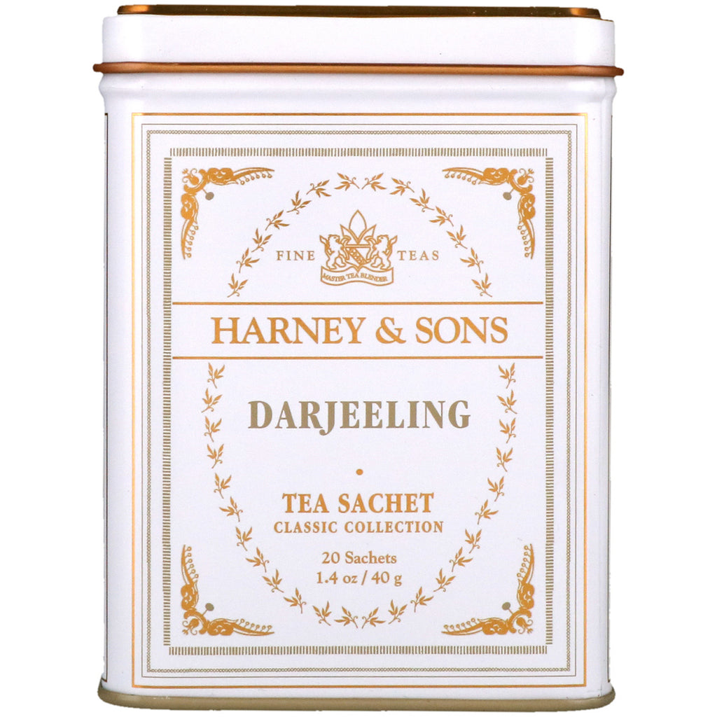 Harney &amp; Sons, Darjeeling, 20 sobres de té, 40 g (1,4 oz)