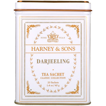 Harney & Sons, Darjeeling, 20 Teebeutel, 1,4 oz (40 g)
