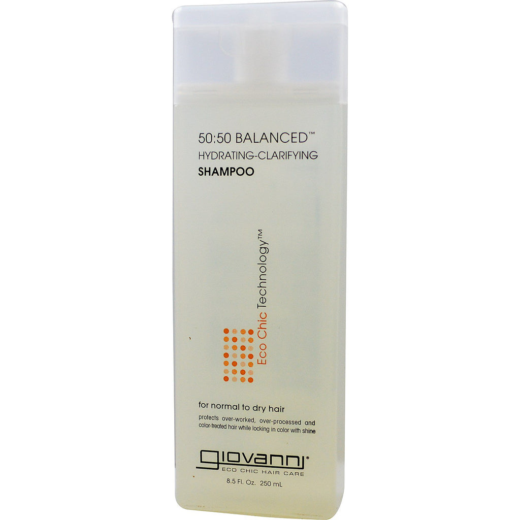 Giovanni, Shampooing hydratant-clarifiant équilibré 50:50, 8,5 fl oz (250 ml)