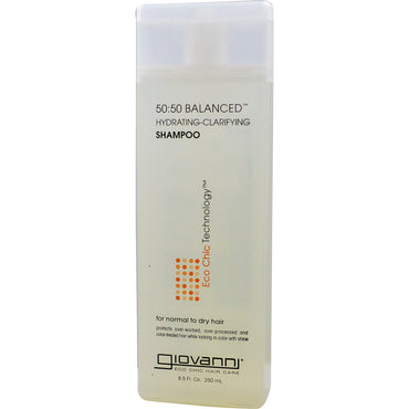 Giovanni, Shampooing hydratant-clarifiant équilibré 50:50, 8,5 fl oz (250 ml)