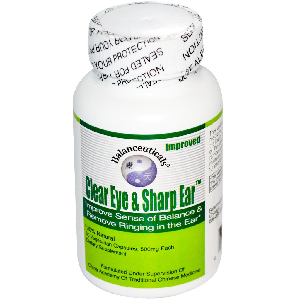 Balanceuticals, Clear Eye & Sharp Ear, 500 mg, 60 vegetarische Kapseln