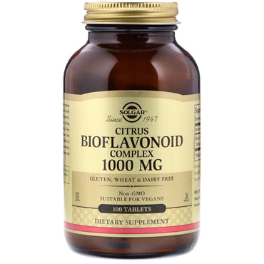 Solgar, Complejo de bioflavonoides cítricos, 1000 mg, 100 comprimidos