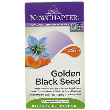 New Chapter, Graines noires dorées, 60 capsules végétariennes