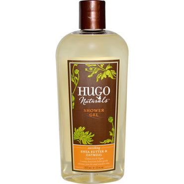 Hugo Naturals, Gel douche, beurre de karité et flocons d'avoine, 12 fl oz (355 ml)