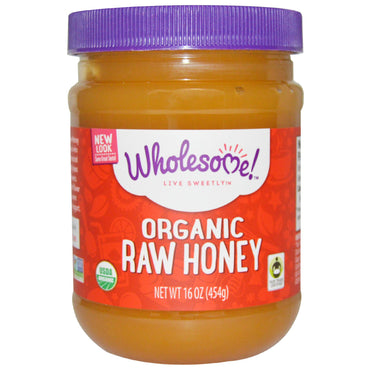 Wholesome Sweeteners, Inc., rå honning, 16 oz (454 g)