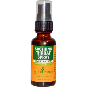 Herb Pharm, Spray liniștitor pentru gât, 1 fl oz (29,6 ml)