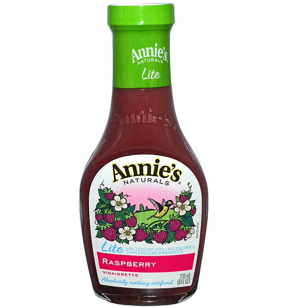 Annie's Naturals, Lite, Vinaigretă cu zmeură, 8 fl oz (236 ml)
