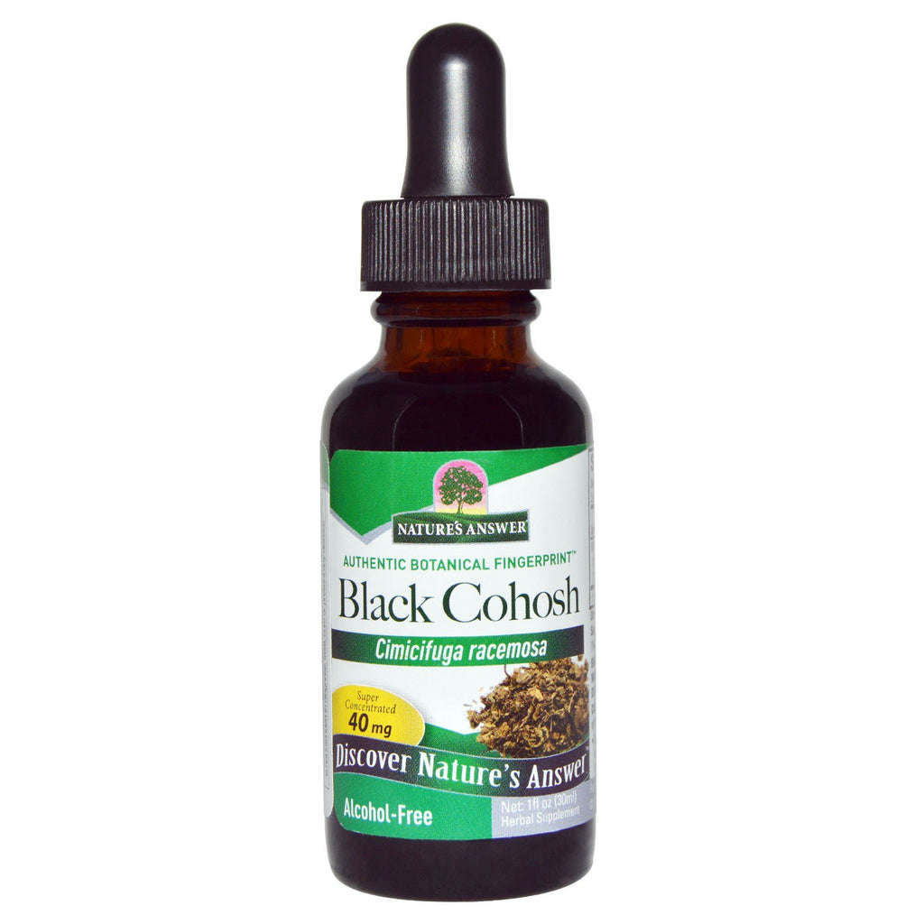 Nature's Answer, Cohosh negru, fără alcool, 40 mg, 1 fl oz (30 ml)