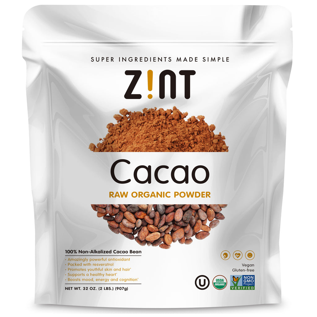 Zint, rauw cacaopoeder, 32 oz (907 g)