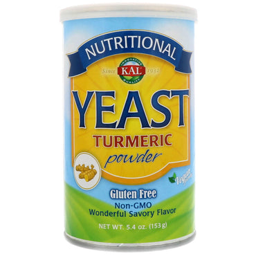 KAL, Nutritional Yeast, Turmeric Powder, 5.4 oz (153 g)