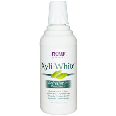 Now Foods Solutions XyliWhite Mondwater Refreshmint 16 fl oz (473 ml)