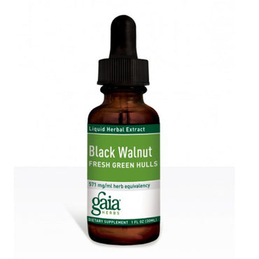 Gaia Herbs, Black Walnut, Fresh Green Hulls, 1 fl oz (30 ml)