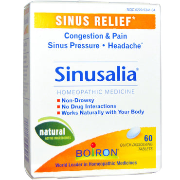 Boiron, sinusalia, 60 hurtigtopløselige tabletter