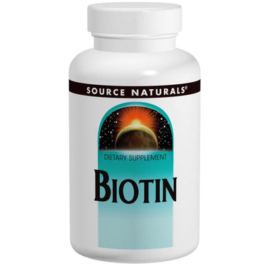 Source Naturals, Biotin, 5 mg, 120 tabletter