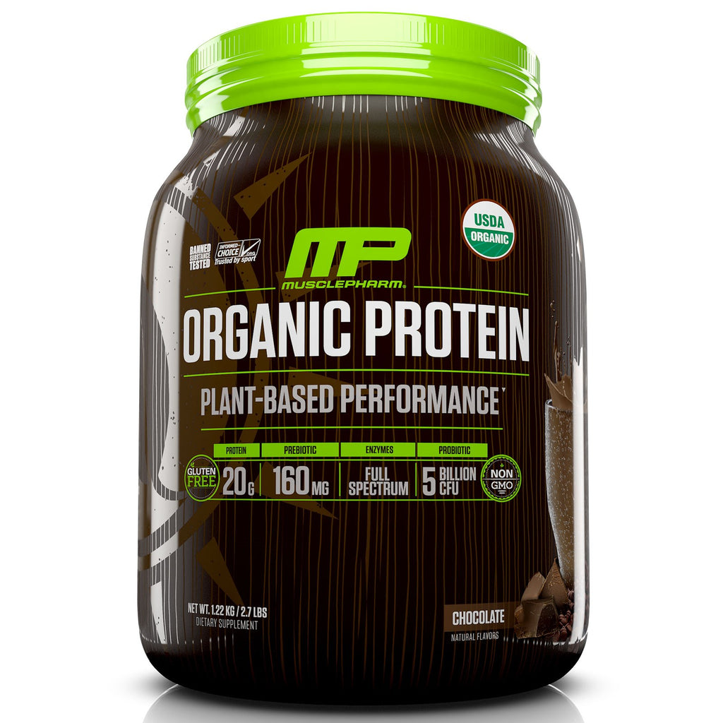 MusclePharm Natural,  Protein, Plant-Based Performance, Chocolate, 2.7 lbs (1.22 kg)