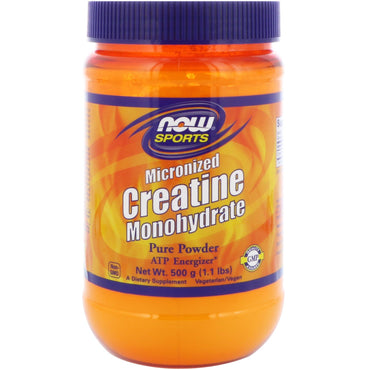 Nu voedingsmiddelen, sport, gemicroniseerd creatine-monohydraat, 500 g (1,1 lbs)