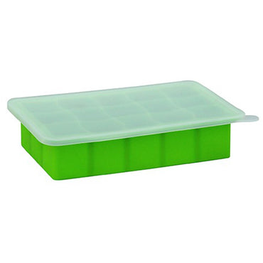 iPlay Inc., Green Sprouts, Bandeja para congelador de alimentos frescos para bebés, verde, 1 bandeja, 15 porciones - Cubos de 1 oz (28 ml) cada una