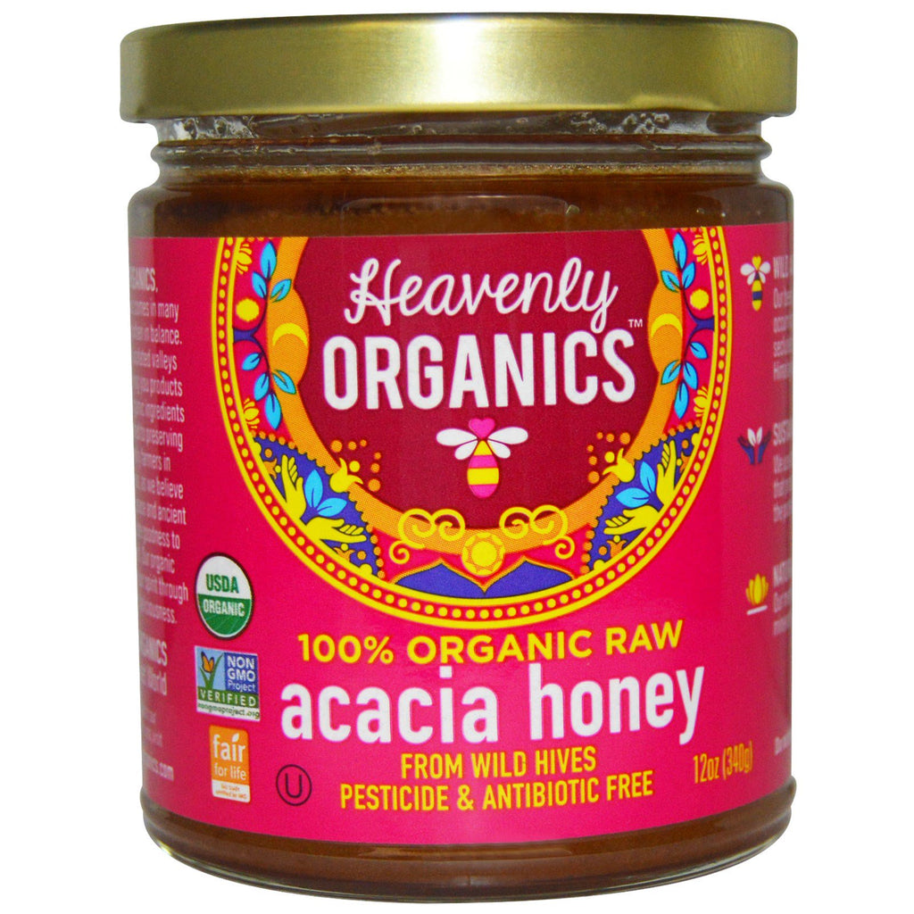 Heavenly s, 100%  Raw, Acacia Honey, 12 oz (340 g)