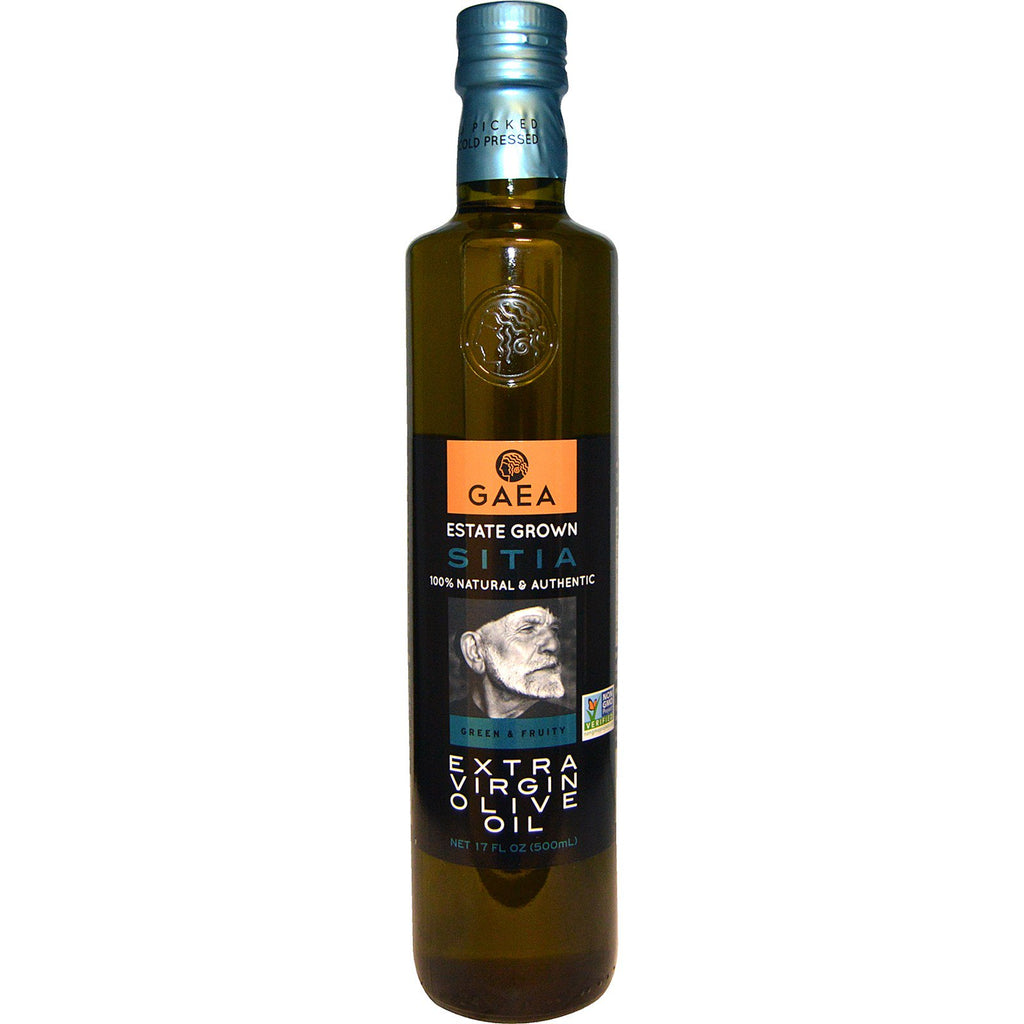 Gaea, verde și fructat, ulei de măsline extravirgin, 17 fl oz (500 ml)