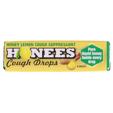 Honing, honing-citroen-hoestdruppels, 9 druppels