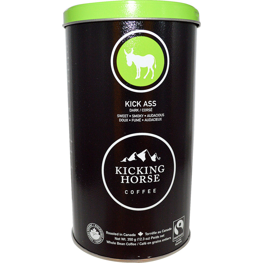 Kicking Horse, Kick Ass, Whole Bean Coffee, Dark, 12.3 oz (350 g)