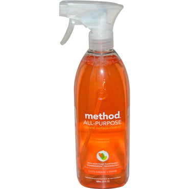 Method, All-Purpose Natural Surface Cleaner, Clementine, 28 fl oz (828 ml)