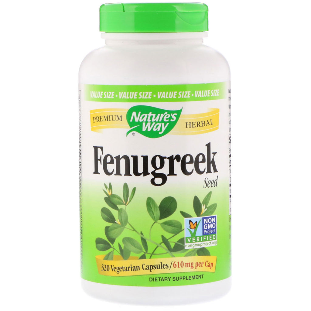 Nature's Way, Fenugreek Seed, 610 mg, 320 Vegetarian Capsules