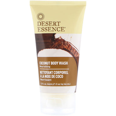 Desert Essence, Rejsestørrelse, Coconut Body Wash, 1,5 fl oz (44 ml)