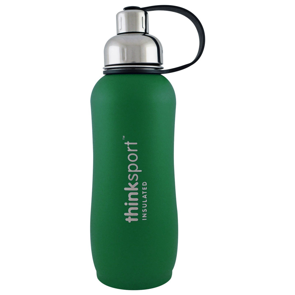 Think, Thinksport, botella deportiva aislada, verde, 25 oz (750 ml)
