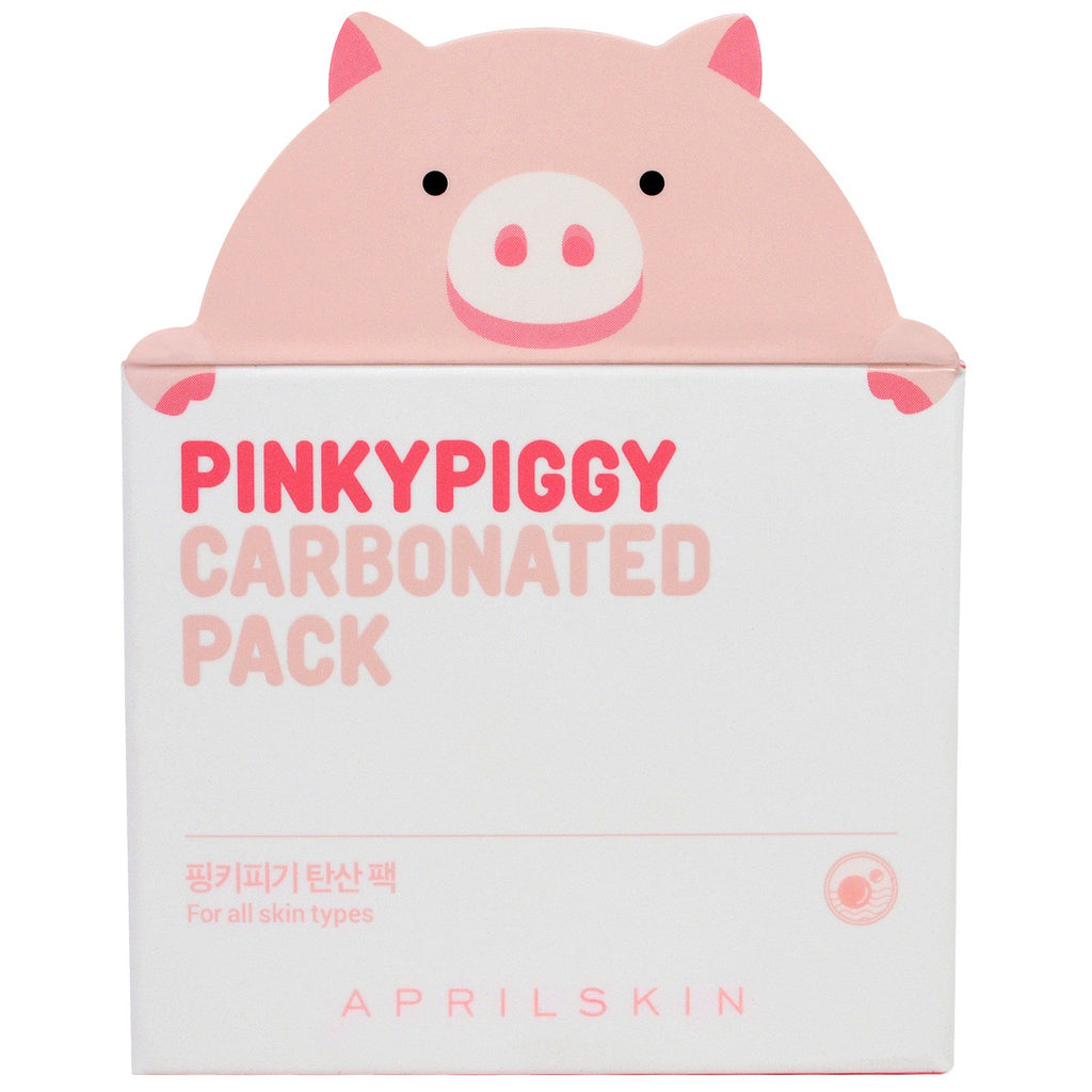 April Skin, confezione gassata PinkyPiggy, 3,38 once (100 g)