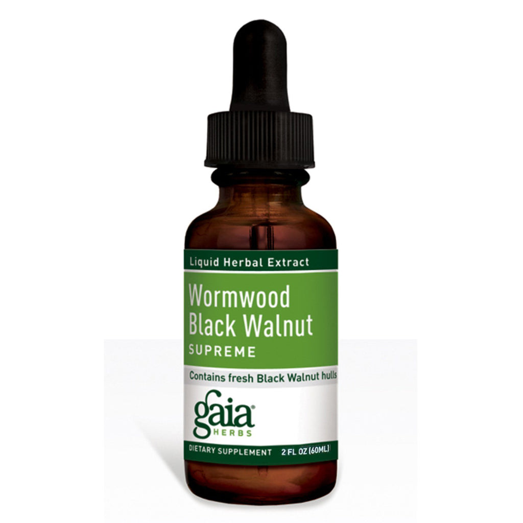 Gaia Herbs, Wormwood Black Walnut Supreme, 2 fl oz (60 ml)