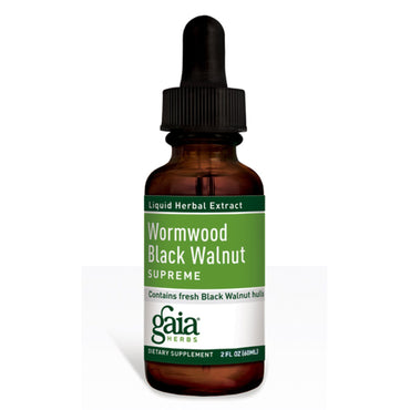 Gaia Herbs, ワームウッド ブラックウォールナット スプリーム、2 fl oz (60 ml)