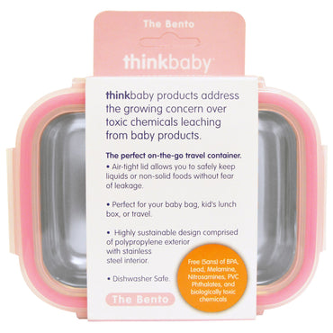 Think, Thinkbaby, The Bento Box, Pink, 9 oz (250 ml)