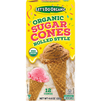 *Reduced* Edward & Sons, Edward & Sons, Let's Do ,  Sugar Cones, Rolled Style, 12 Cones