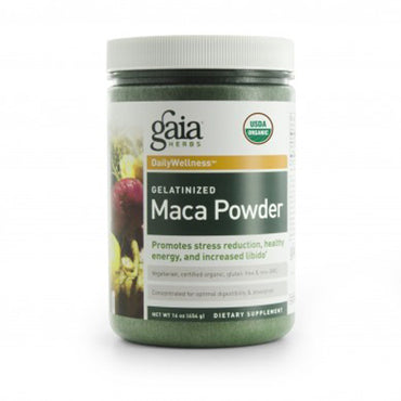 Gaia Herbs, poudre de maca gélatinisée, 16 oz (454 g)