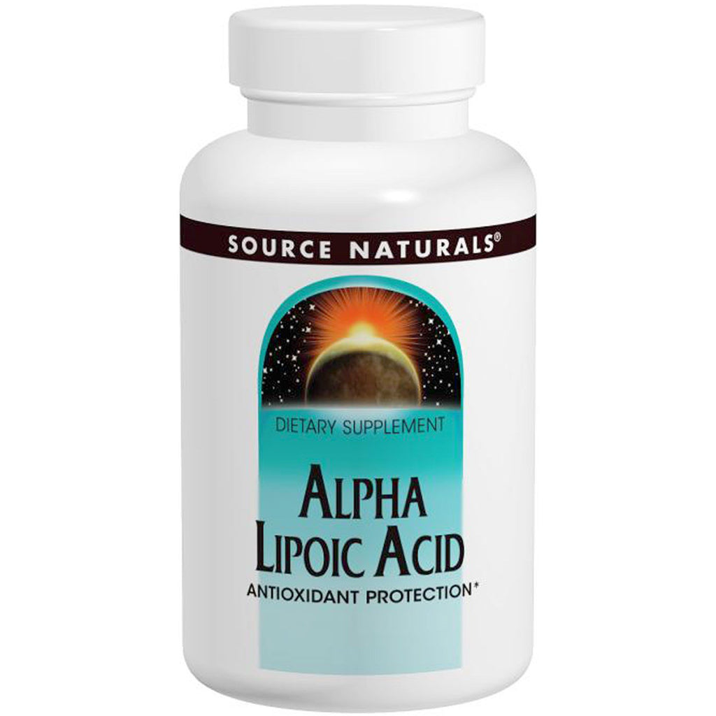 Source Naturals, kwas alfa liponowy, 100 mg, 120 tabletek