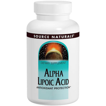 Source Naturals, alfaliponzuur, 100 mg, 120 tabletten