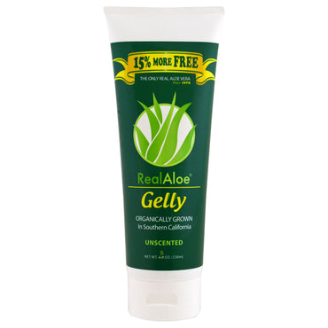 Real Aloe Inc., Gelly, non parfumé, 8 oz (230 ml)
