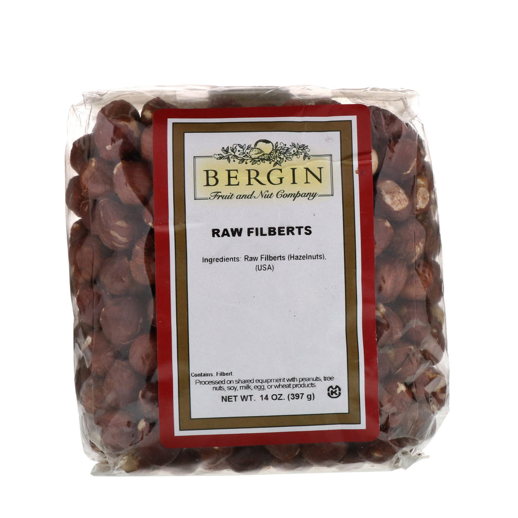 Bergin Fruit and Nut Company, Avellanas crudas, 14 oz (397 g)