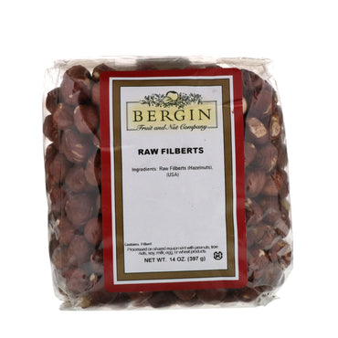 Bergin Fruit and Nut Company, Avelãs Cruas, 397 g (14 oz)