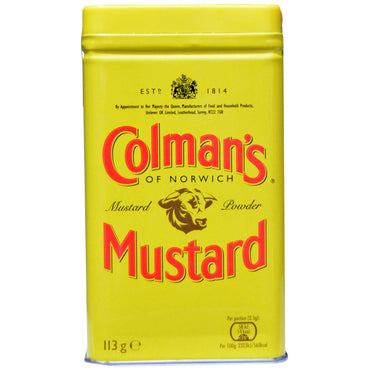 Colman's, 더블 슈퍼파인 머스타드 파우더, 113g(4oz)