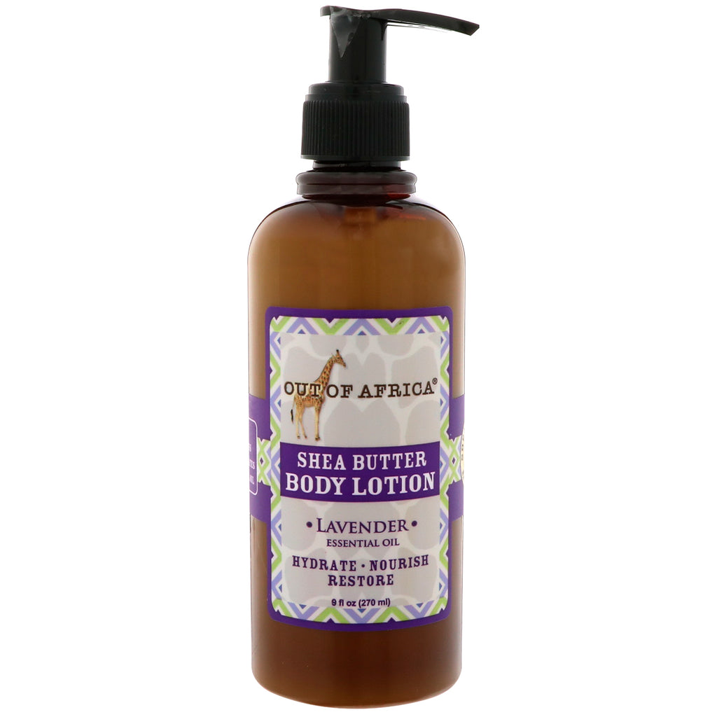 Out of Africa, Shea Butter Body Lotion, Lavender, 9 fl oz (270 ml)