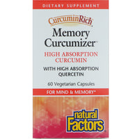 Natural Factors, CurcuminRich, Curcumizador de memoria, 60 cápsulas vegetarianas