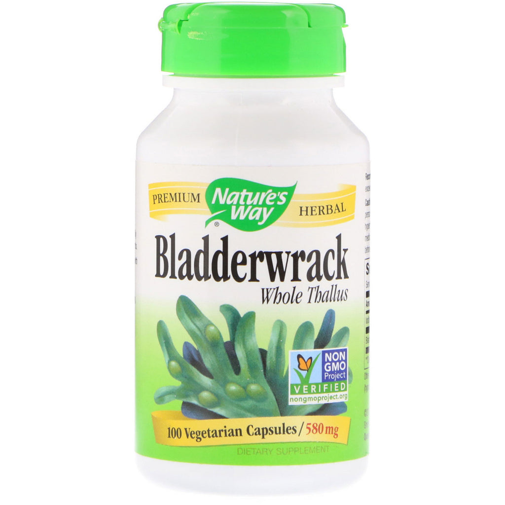 Nature's Way, Bladderwrack, 580 mg, 100 capsule vegetariene