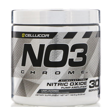 Cellucor, NO3 Chrome, nitrogenoxidpumpeforstærker, uden smag, 5,03 oz (142,5 g)
